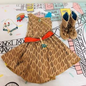 Disney Pocahontas Costume. Jewelry set  and boots